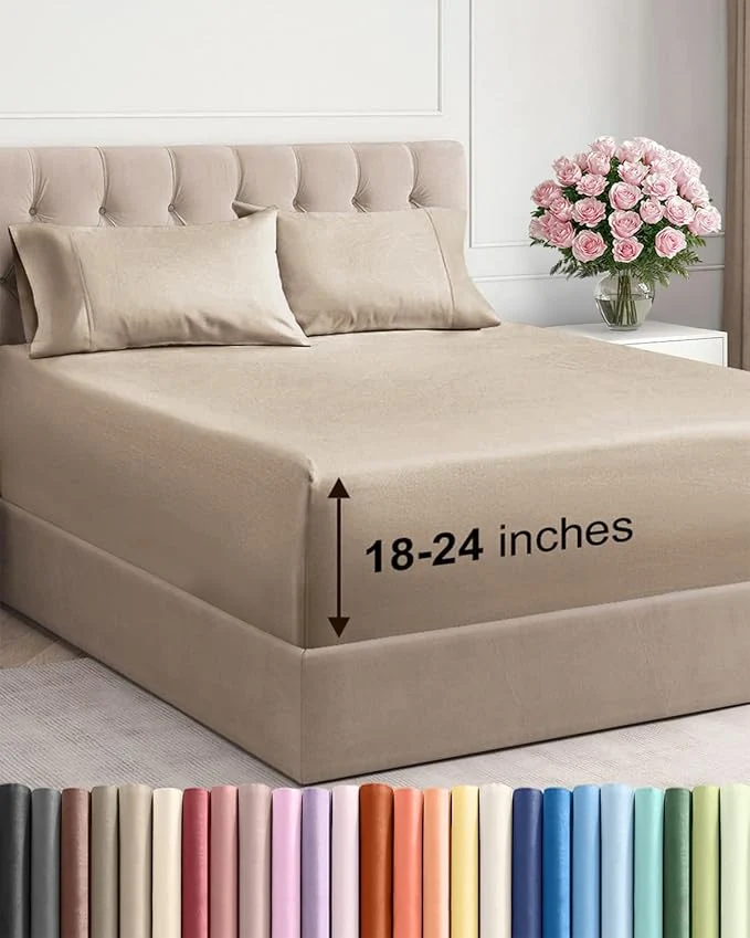 Exclusive Extra Deep Queen Sheet Set Smooth
