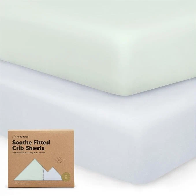 Secure KeaBabies 2-Pack Organic Crib Sheets Versatile