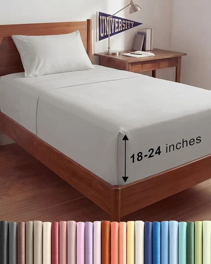 Dependable Extra Deep Twin XL Sheet Set Lightweight