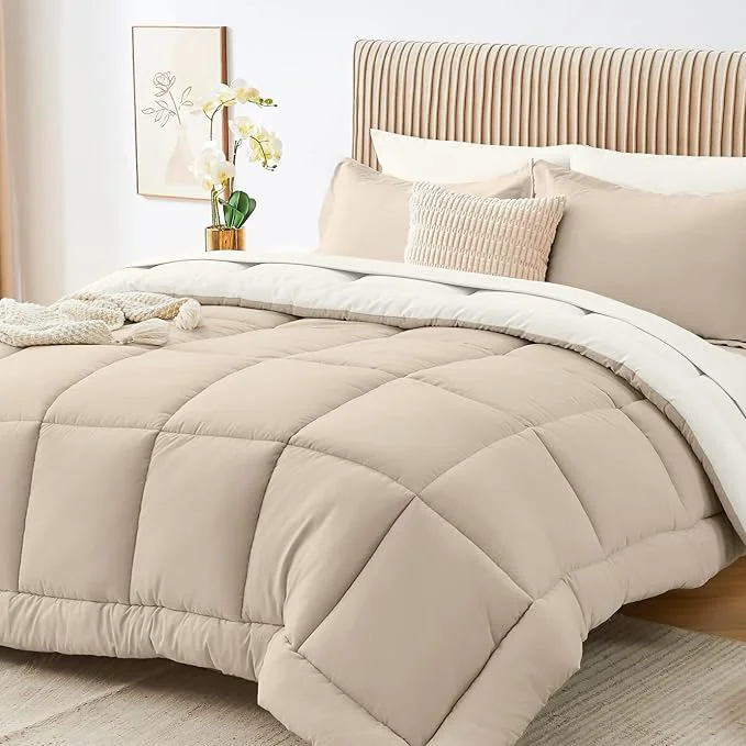 Trendy Sasttie Twin Comforter Set 5 Pieces Reversible Bed in a Bag Twin Complete Prestigious