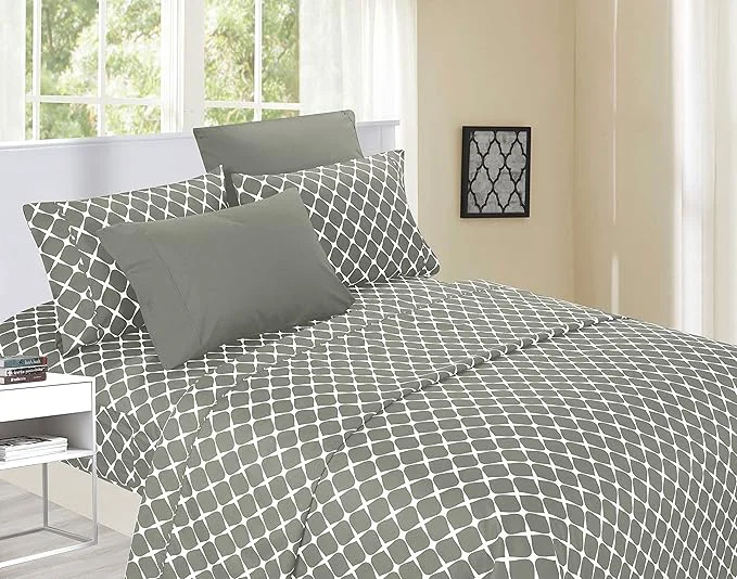 Selected Elegant Comfort Luxury Softest and Coziest 6-Piece Bed Sheet Set Wrinkle Expertly Made
