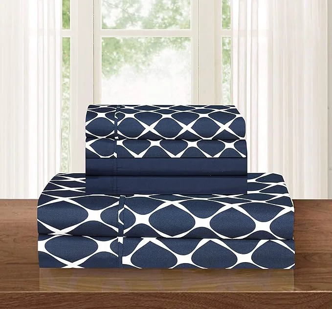 User-Friendly Elegant Comfort Luxury Softest and Coziest 6-Piece Bed Sheet Set Wrinkle High-Performance