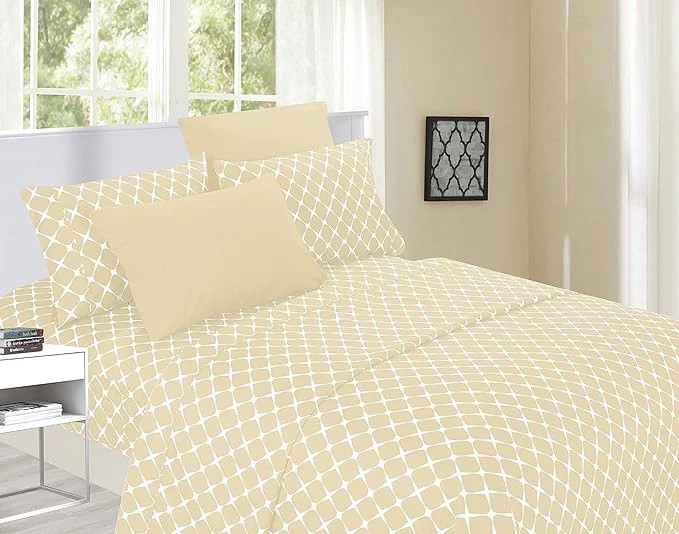 Lightweight Elegant Comfort Luxury Softest and Coziest 6-Piece Bed Sheet Set Wrinkle Smooth
