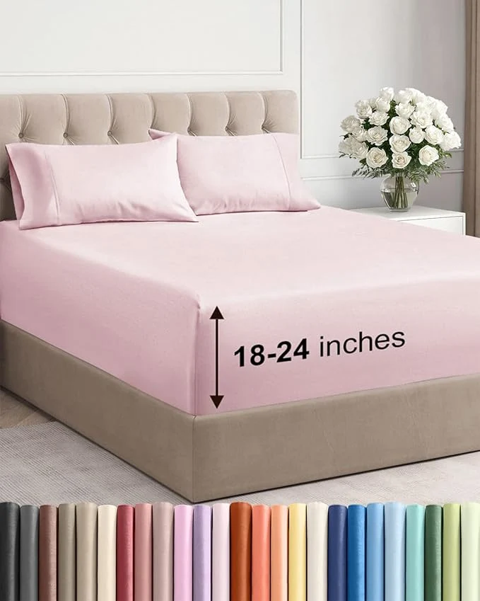 Effective Extra Deep King Sheet Set Fine