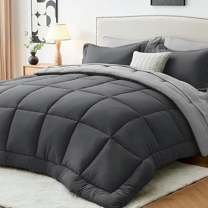 Official Sasttie King Size Comforter Set 7 Pieces Bed in a Bag King Complete Bedding Powerful