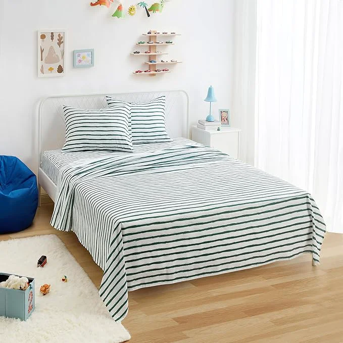 Original Amazon Basics Microfiber Kids' Sheet Set Minimalist