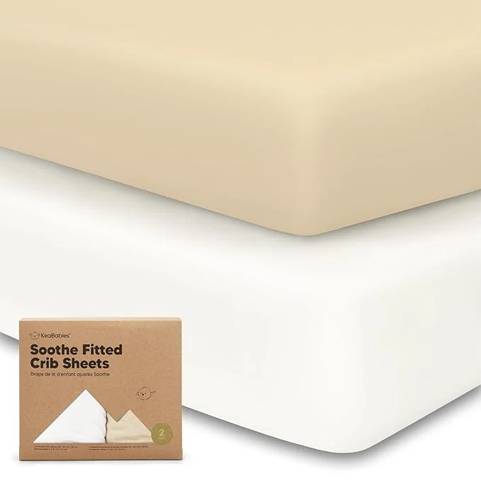 Flexible KeaBabies 2-Pack Organic Crib Sheets High-Performance