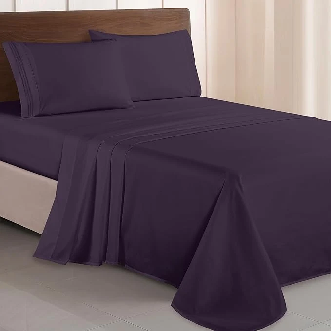Convenient Elegant Comfort Luxurious 1500 Premium Hotel Quality Microfiber Three Line Clean