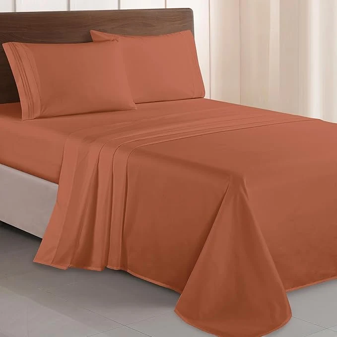 Organic Elegant Comfort Luxurious 1500 Premium Hotel Quality Microfiber Three Line Contemporary