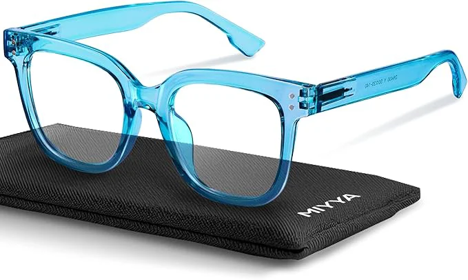 High-Performance miyya Blue Light Glasses for Women Men – Oversized UV Blue Light Blocker Solid