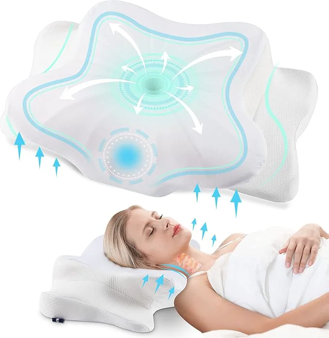 Enhanced DONAMA Cervical Pillow for Neck and Shoulder Pain Relief Cooling Contour Carefully Designed
