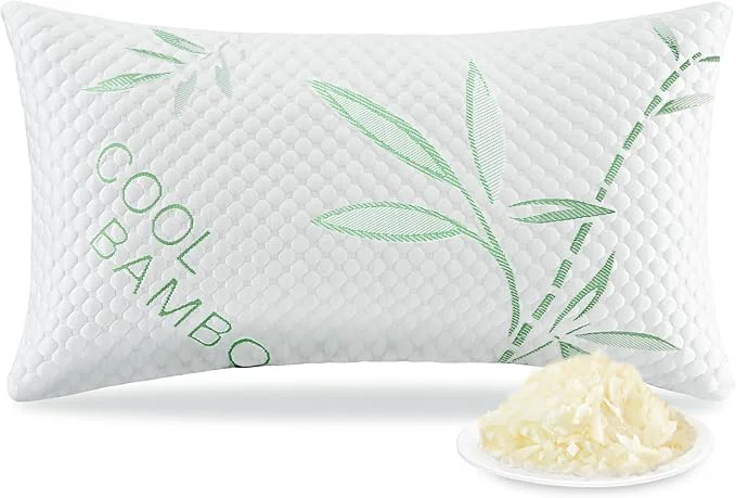 Casual Shredded Memory Foam Pillow Cooling Pillow King Size 1 Pack Adjustable Firm Practical