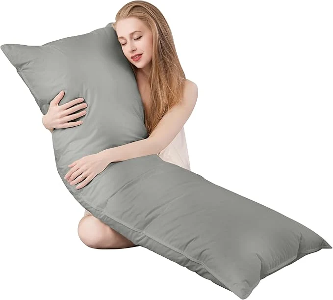 Superior Goose Down Body Pillows for Adults Large Body Pillow for Side Sleeper Elite