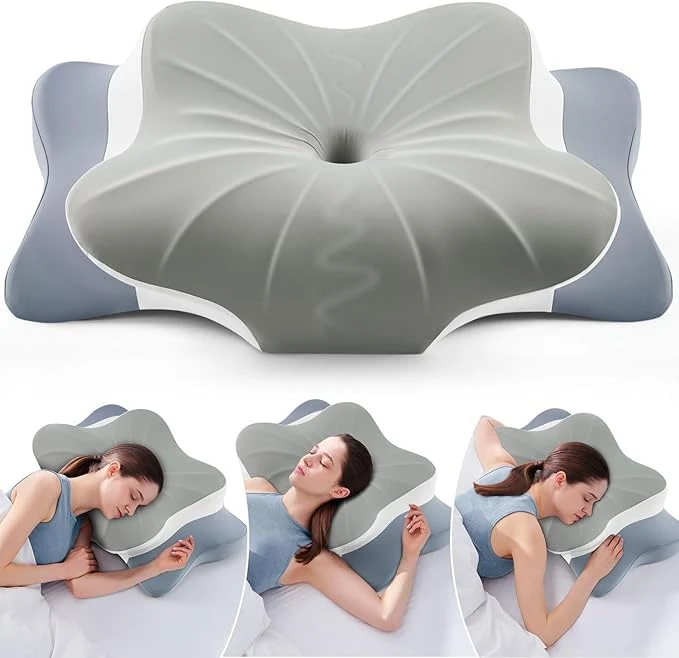 Consistent DONAMA Cervical Pillow for Neck and Shoulder Pain Relief Cooling Contour Functional