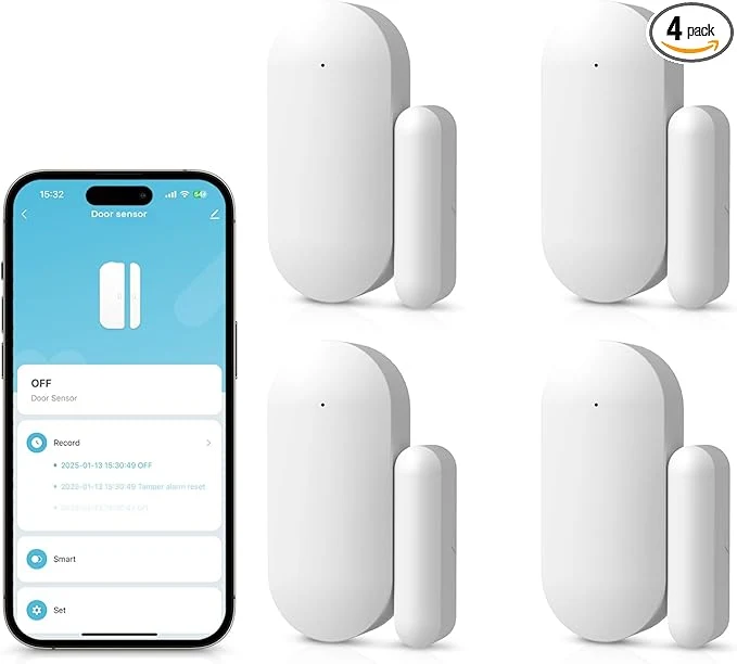 Fast Door Alarm Window Sensors Door Open Alarm Long Battery Life Wireless Elegant