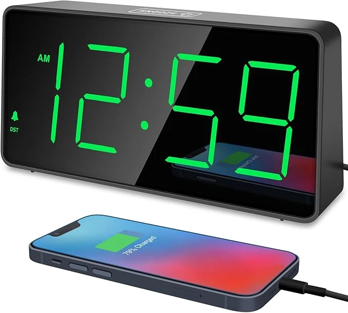 Durable Peakeep Digital Clock Alarm Clock World-Class