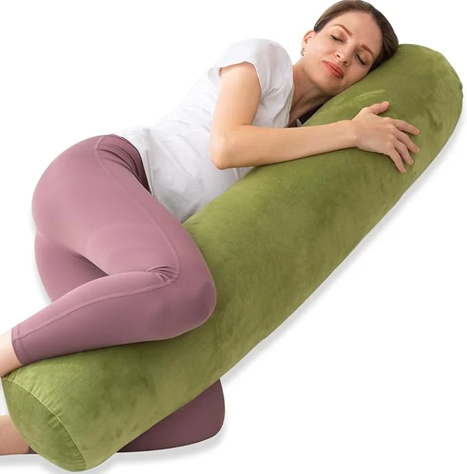 Fine 1 MIDDLE ONE Bolster Pillow for Bed Long Round Body Pillow for Adults High-Quality