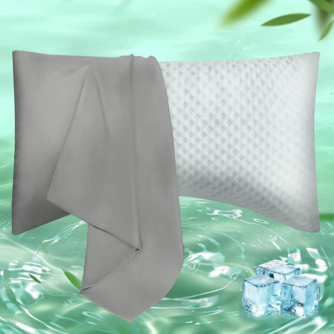 Smooth Curved Pillow Case King Size Side Sleeper Pillow Cases Cover Cooling Rayon Proven