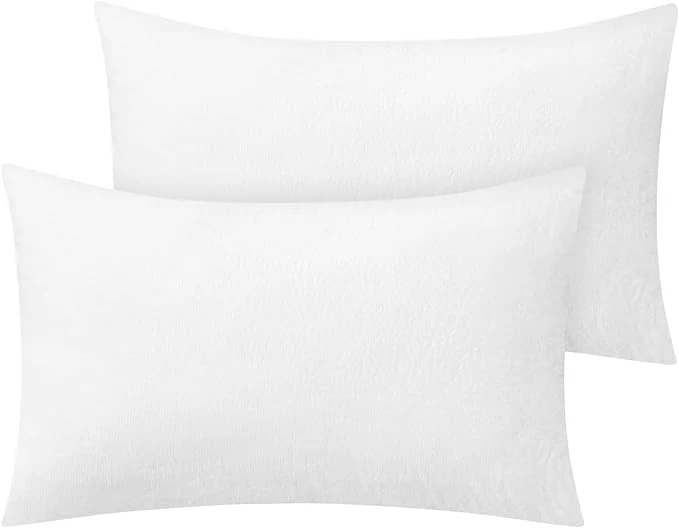 Elite BEDELITE Flannel Pillow Cases Queen Size Set of 2 Super Soft Fleece Pillowcases First-Class