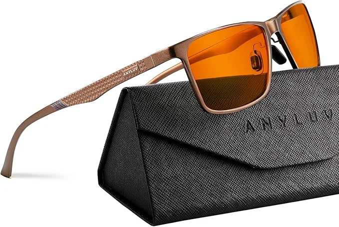 Elite ANYLUV Blue Light Glasses Men Relieve Eyestrain and Eye Protection Al-Mg Advanced