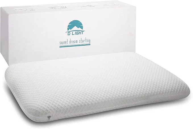 Excellent DLIGHT BD Slim 3.2 Stomach Sleeping Memory Foam Pillow-Thin Soft Yet Artisan