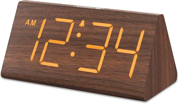 Long-Lasting DreamSky Wooden Digital Alarm Clocks Functional