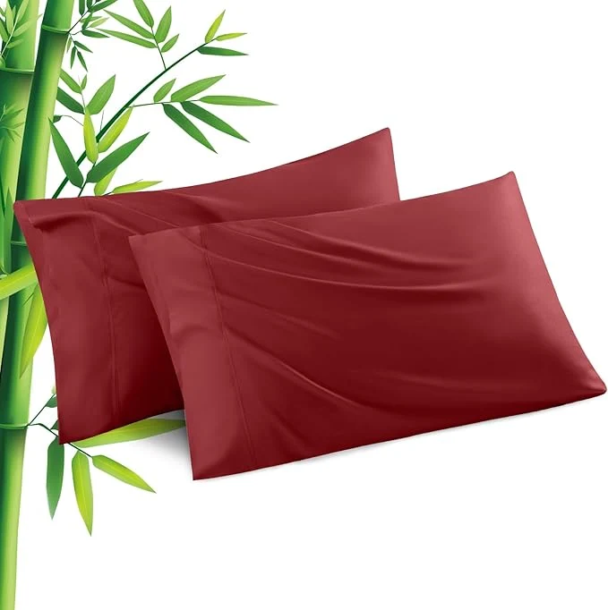 Exclusive Pillowcases Queen Size 2 Pack Viscose Cooling Pillow Cases Efficient