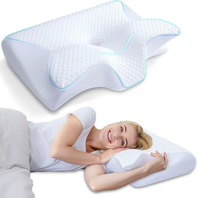 Authentic HOMCA Memory Foam Cervical Pillow 2 in 1 Ergonomic Contour Orthopedic Pillow Unique
