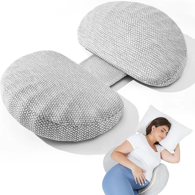 First-Class Tinkerz Pregnancy Pillow for Sleeping Memory Foam Pillow for Side Sleeper Recyclable