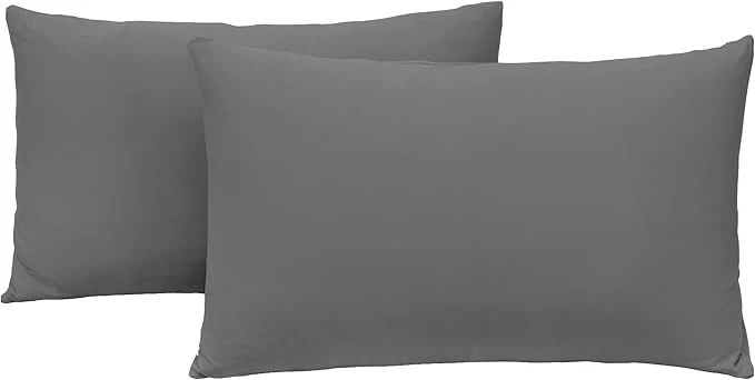 Casual 2-Pack Stretch Pillow Cases Standard Size Reusable
