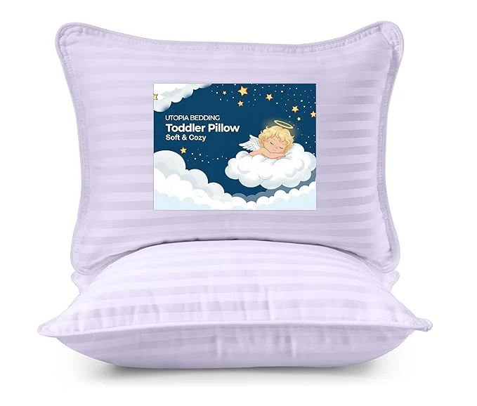 Lightweight Utopia Bedding Toddler Pillow 13x18 Small Kids Pillow Green
