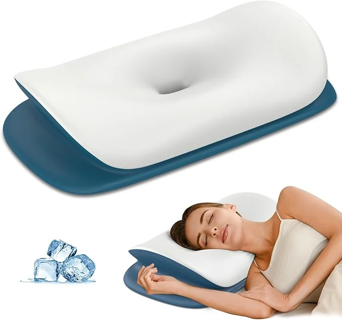 Solid Olumoon Cervical Neck Pillow for Pain Relief Certified