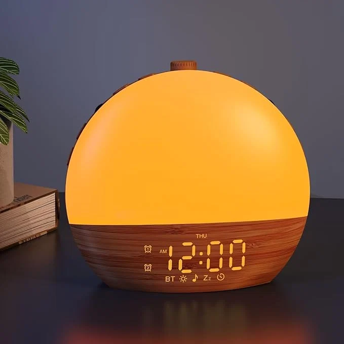 Green Sunrise Alarm Clock with Sound Machine Secure