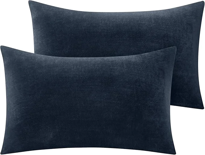 Sustainable BEDELITE Flannel Pillowcases Standard Set of 2 Super Soft Fleece Pillow Case Responsible