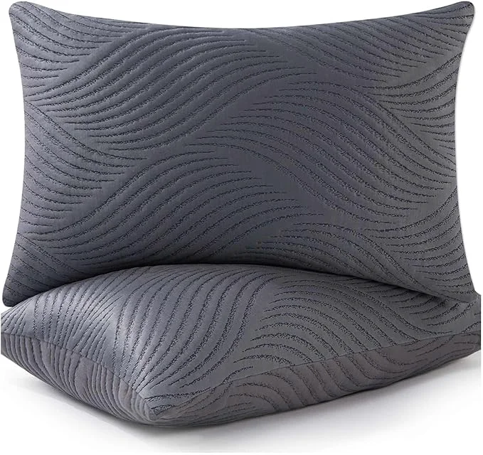 Safe Pillows Queen Size Set of 2 Cooling Memory Foam Pillows Smooth