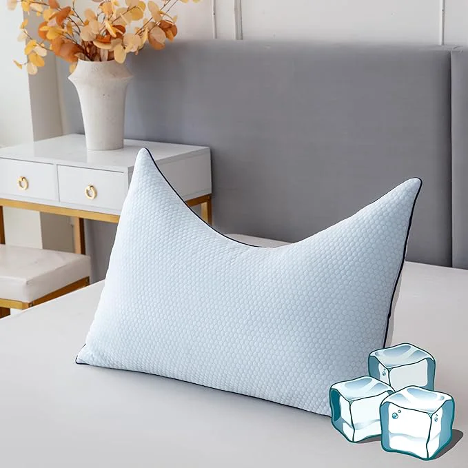 Prestigious Cooling Pillow Queen Size Shredded Memory Foam Adjustable Loft Slow Rebound Next-Generation