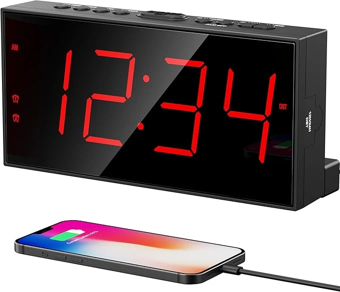 World-Class PPLEE Alarm Clock for Bedroom Large Number Digital Clock High-Performance