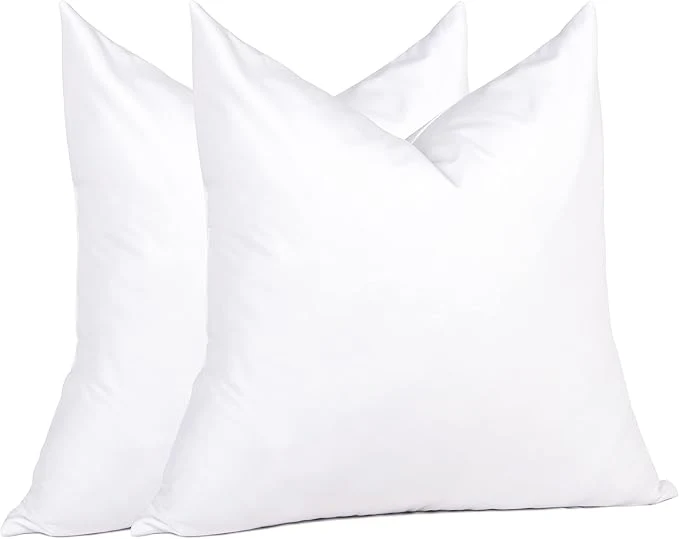 Artisan puredown® Natural Feather Down Throw Pillow Inserts 20 x 20 Décor Pillow Comfortable
