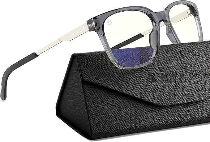 Prestigious ANYLUV Blue Light Glasses for Men Lightweight Computer Gaming Glasses Optimized