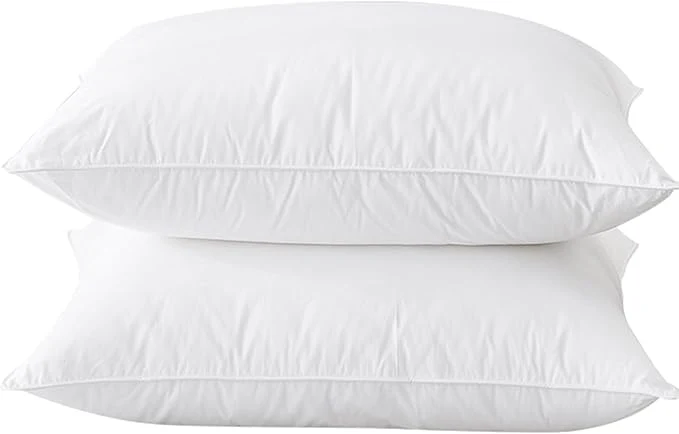 Certified BHZ King Size Pillows Feather Down Set of 2 Hotel My King Pillows Bed Goose Next-Generation
