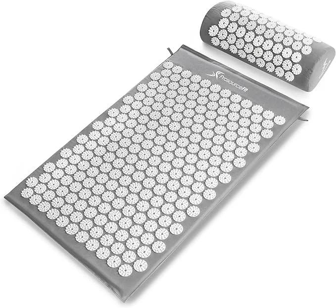 Contemporary ProsourceFit Acupressure Mat and Pillow Set Durable