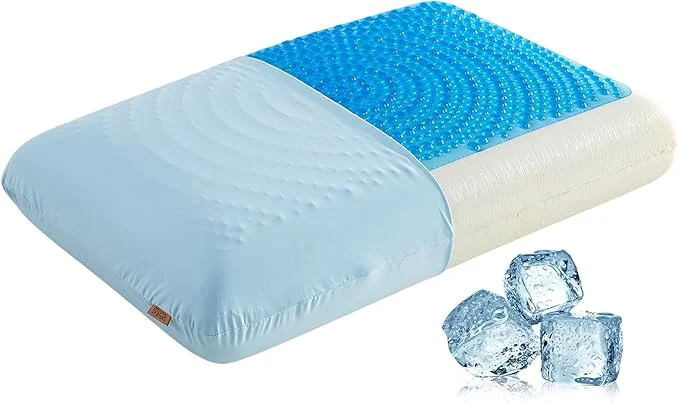 Carefully Designed SAPHREAS Cooling Gel Memory Foam Pillow Solid