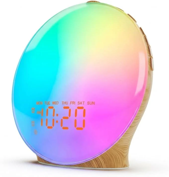 Original JALL Sunrise Alarm Clock with 25 Soothing Sounds Sunset Lamp 5W Bluetooth Fine Crafted