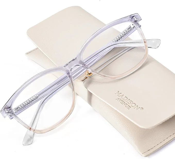 Certified Madison Avenue Blue Light Blocking Glasses Anti Eyestrain UV Glare Blue Light Artisan