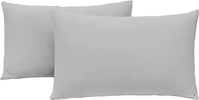 Efficient Jersey Knit Pillow Cases Standard Queen Set of 2 Clean