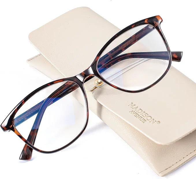 Fast Madison Avenue Blue Light Blocking Glasses Anti Eyestrain UV Glare Blue Light Pure