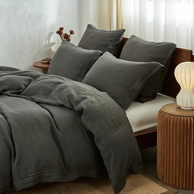 Casual Simple Opulence Washed Linen Duvet Cover Powerful