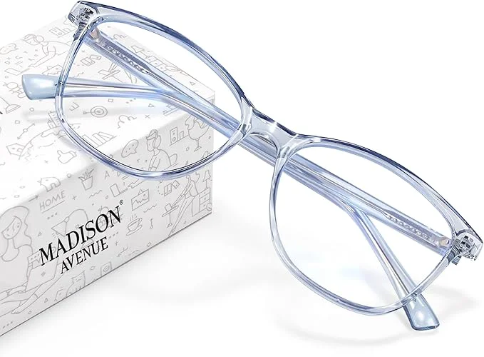 Smooth Madison Avenue Blue Light Blocking Glasses Anti Eyestrain UV Glare Blue Light Luxury