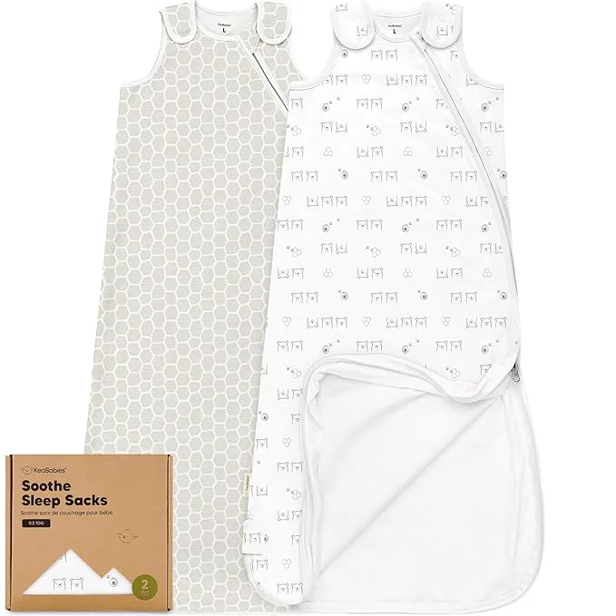 Selected 2-Pack Organic Baby Sleep Sacks Cotton Soft