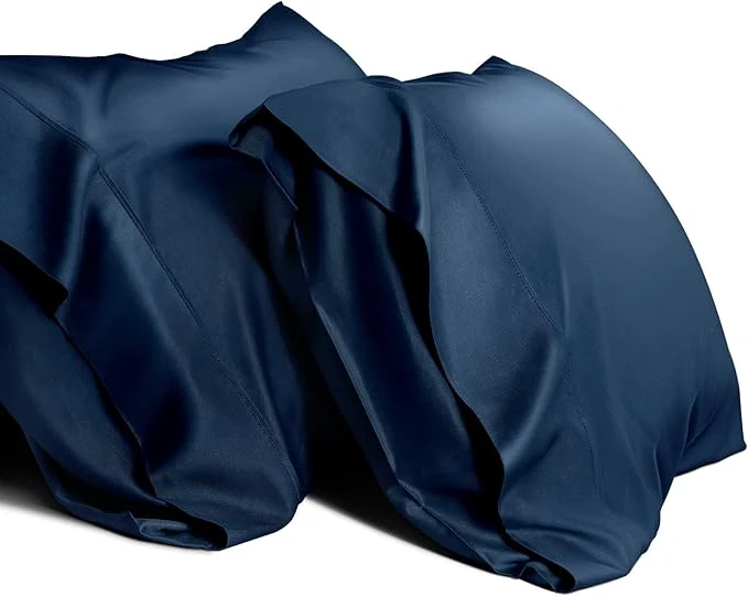 Convenient WishSmile Cooling Queen Pillowcases Set of 2 Breathable Cool Silky Soft Rayon Classic